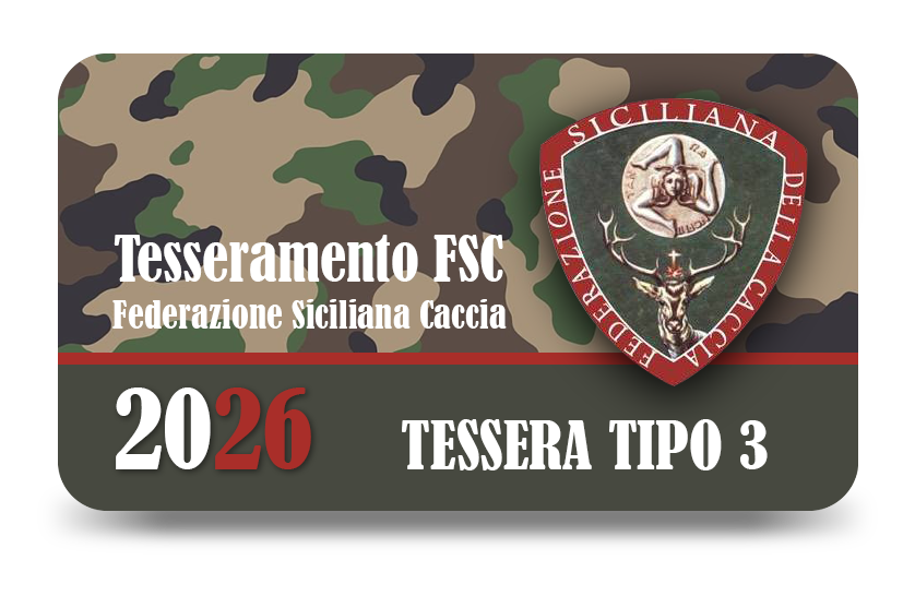 2026 Tesseramento FSC - Tipo 3